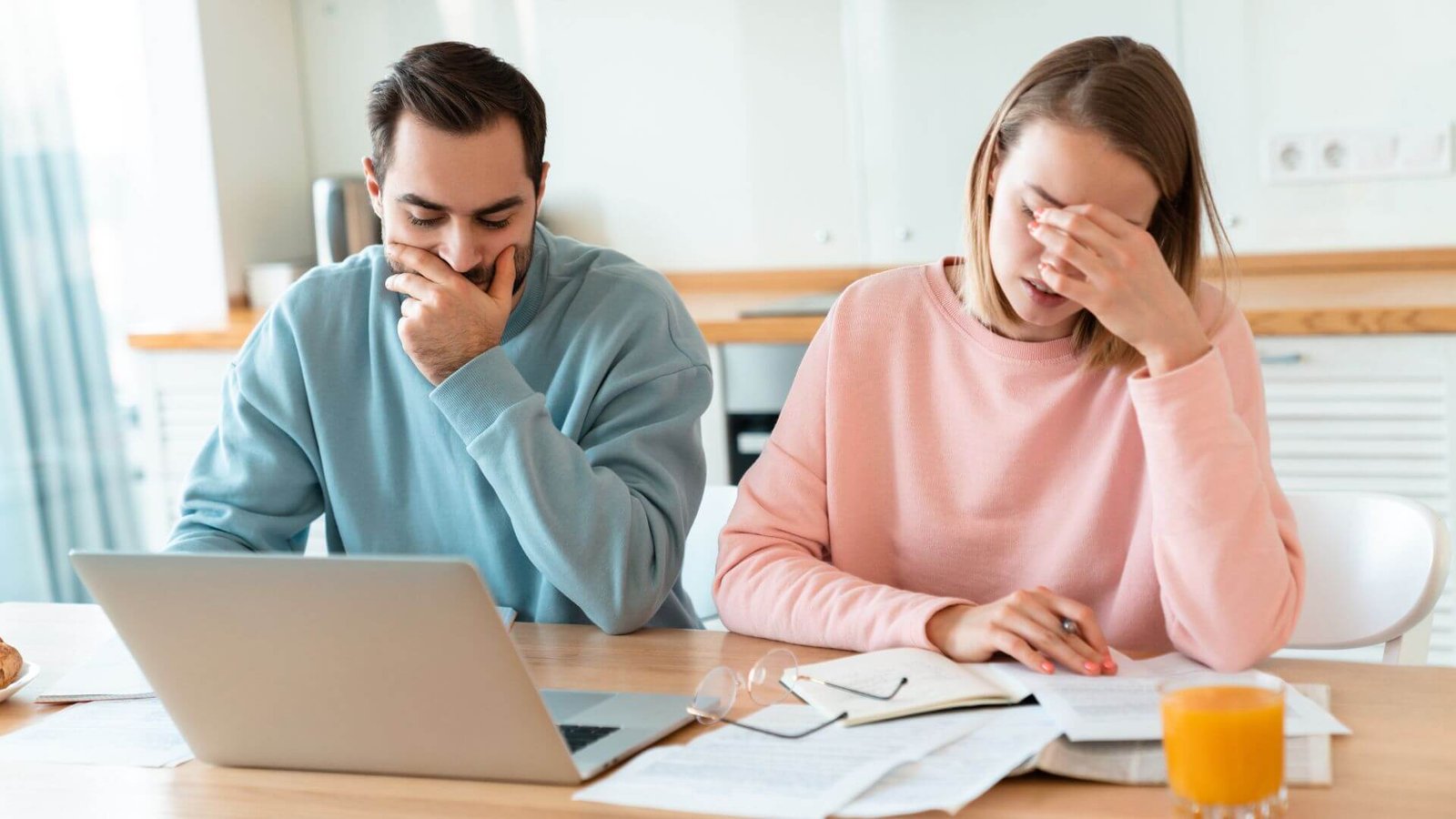Stressed couple